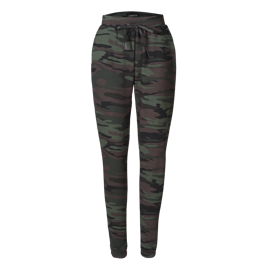 ALMA PANTS (FLEECE) DUSTY CAMO DARK BROWN